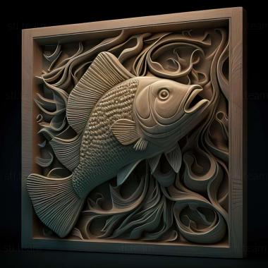 3D модель Шубункин рыба (STL)